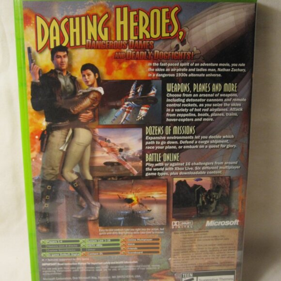 Xbox Video Game: Crimson Skies - High Road to Revenge - 'Not For Resale' ed. - Picture 2 of 4